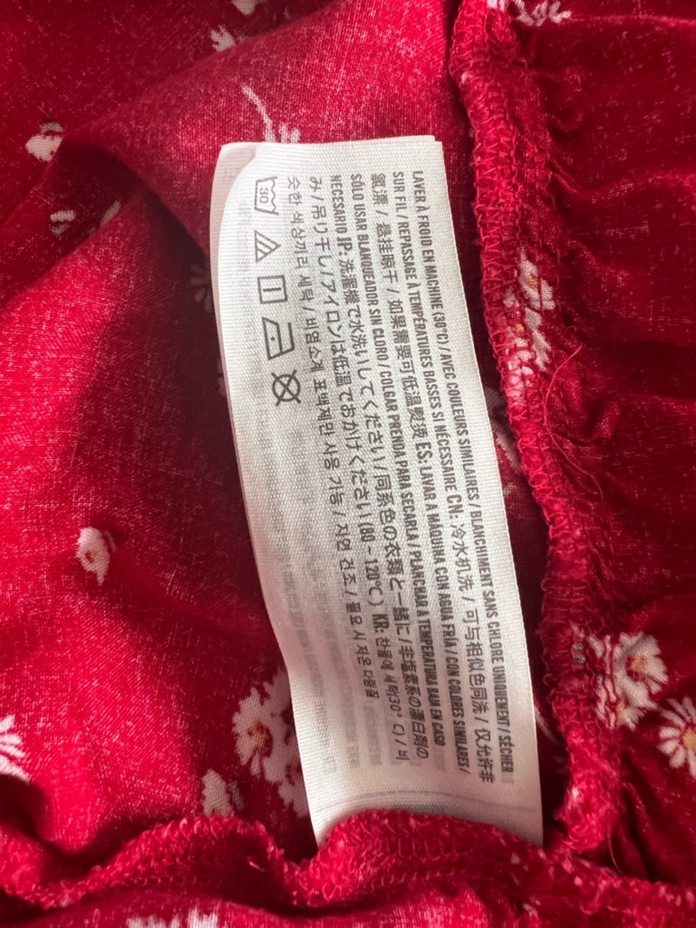 Hollister Red Floral Spaghetti Strap Dress - Picture 8 of 8